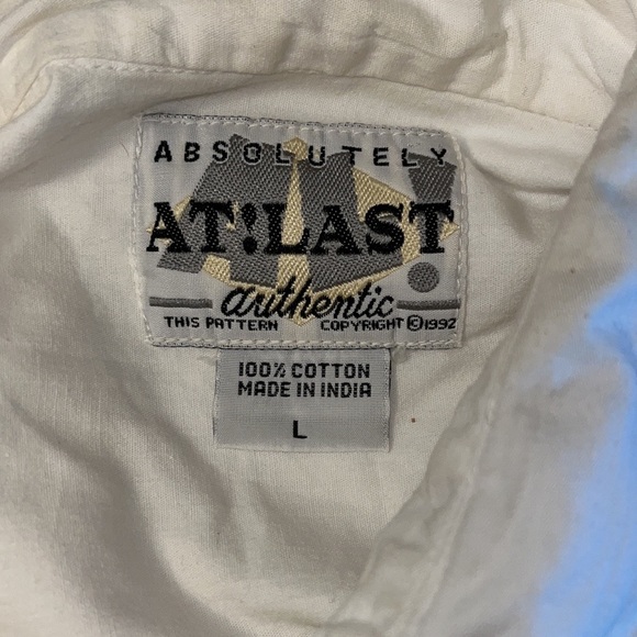 Vintage 90S AT!LAST Bling Front Sleeveless Button Blouse~L - Picture 6 of 7